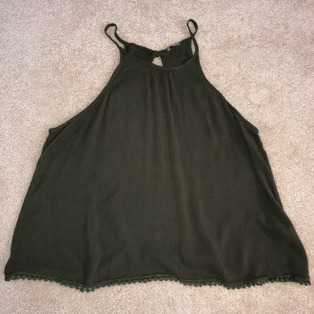 Green tank top